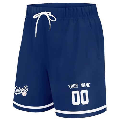Image of ANTKING Swim Trunks Custom Name Number Beach Shorts for Men Youth Gifts