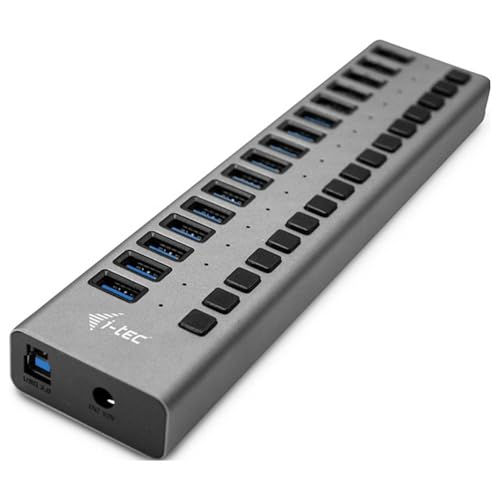 i-tec USB 3.0 16port HUB para solucionar la falta de puertos y cargar con adaptador 90W