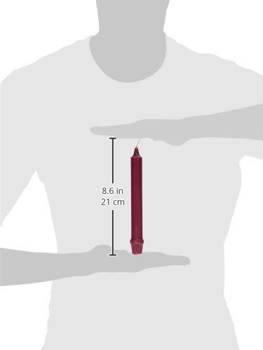 Image of Colonial Candle Classic Tapers, 8-Inch, Mulberry - Pack of 12
