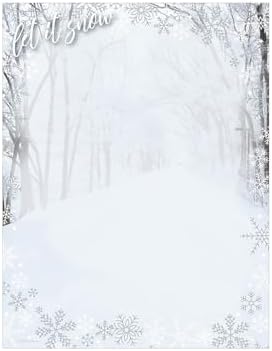 Great Papers! Let It Snow Holiday Letterhead, 8.5" x 11", 80 count (2020121) image 2