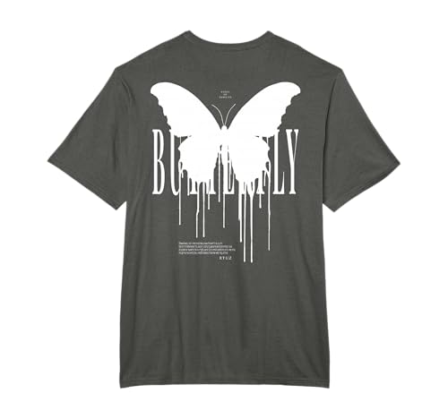 Backprint Butterfly Mode Fashion Damen Herren Schmetterling T-Shirt