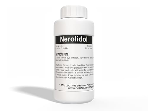 CCS CONSOLIDATED CHEMICAL & SOLVENTS Nerolidol Food Grade Aroma/Fragrance Compound - New Tamper-Evident Sealed Bottles - 1000ml (32 Fl Oz)