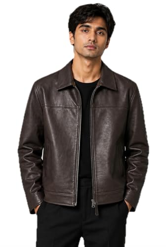 Image of SAFAISION Men's Brown Leather