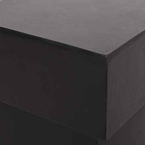 Christopher Knight Home Jack Outdoor Modern Side Table, Matte Black