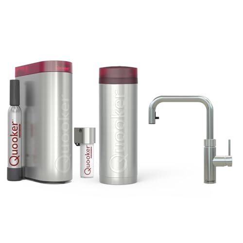 Quooker Flex Square | Reservoirs PRO3 | CUBE & Filter | Voll-Edelstahl | sofort-Kochend-Wasserhahn