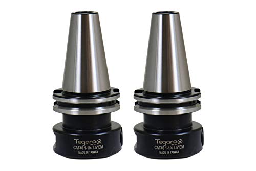 Tegara CAT40 1-1/4 in x 2.5 in. End Mill Tool Holder 2 pcs 202-7133G-2 P[