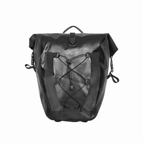 Alomejor Bolsa de Alforjas para Bicicleta Duradera con Capacidad de 25 L-32 L, Bolsa Trasera Impermeable para Entusiastas del Ciclismo Todoterreno, Paquete de 2 Alforjas para Bicicleta (2)