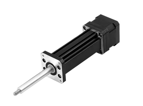 WUPLKCUIJ Cilindro telescópico Nema 23 de 50 mm, 100 mm a 500 mm de Carrera, Motor Paso a Paso cautivo, actuador Lineal for Aplicaciones industriales.(57C-4S-200)