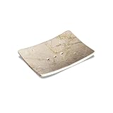 Farbe: creme wohnfreuden Naturstein Marmor Seifenschale mit Loch Creme 12x9x2 cm Ablage Zen Platte