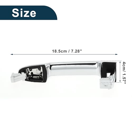 Poignée de porte extérieure pour Kia Forte 2009-2013 | Finition argent durable 826511M020 - 7