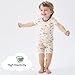 pureborn Kids Viscose From Bamboo Pajamas Set Pjs - Little Boy Short Sleeve Snug Fit Soft Sleepwear 2pcs Sports 6-7 Years