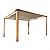 Backyard Discovery Brendan 12' x 10' Modern Cedar Wood Pergola Kit with Heavy-Duty Sun Shade Sail Screen Canopy, PowerPort, High-Wind Rating for Outdoor Patio, Garden, Deck, and Entertaining