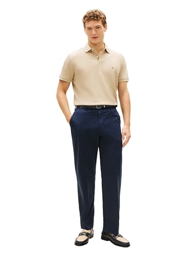 Image of Tommy Hilfiger Men's Short Sleeve Polo Shirts in Classic Fit with Stretch and Organic Pique Cotton