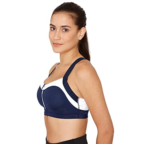Image of Zelocity High Impact Quick Dry Sports Bra - Maritime Blue
