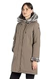 41% NY 59% CO Canadiens Giacca Donna Parka realizzato in tessuto Hidra Nek Cotton AUDRY 3.1W (IT, Numero, 42, Regular, Regular, WALNUT)