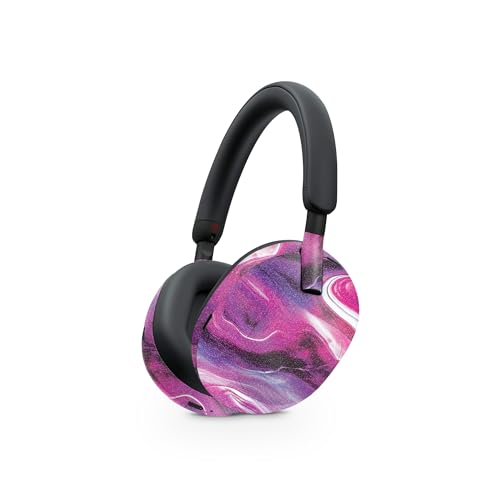 Image of MightySkins Glossy Glitter Skin Compatible with Sony WH-1000XM5 Headphones - Pink Melt | Protective, Durable High-Gloss Glitter Finish | Easy to Apply, Remove, and Change Styles