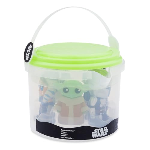 Image of Disney Store Official Bath Set (Star Wars: The Mandalorian) - Kids Bathtub Accessories - Includes Beloved Disney Characters - Colorful and Fun Bath Time Toys for Kids - Suitable for All Ages