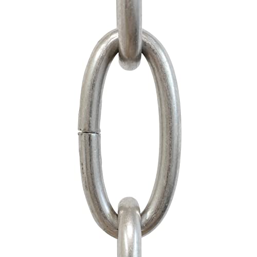 Image of RCH Hardware CH-ST63-U57-BN Steel Chandelier Chain 3 Gauge, Brushed Nickel (1 Foot)