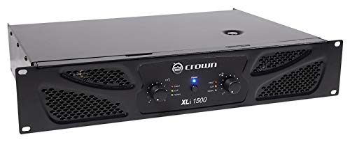 Crown Pro Xli1500 900W 2 Channel Dj/Pa Power Amplifier Professional Amp Xli 1500 Bundle With Rockville Rockship 50 Watt Portable Bluetooth Speaker W/Led Lightswithradio/Usb/Aux #TOP2
