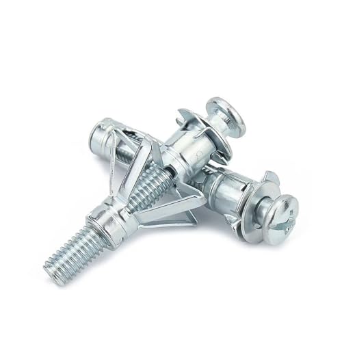 1/5/10pcs M4 M5 M6 M8 Gypsum Board Drywall Anchor Plasterboard Wall Ceiling Expansion Bolt Tube Pipe Fix Hollow Plugs Metal Screw Metal Screws(M6X37(5pcs))