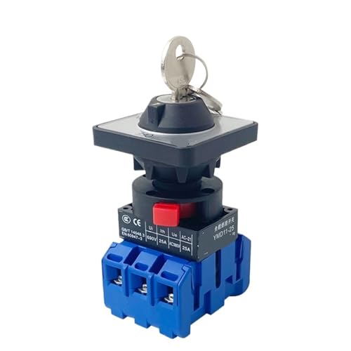 Interrupteur d'isolateur de came 4P 32A avec clé de commande universelle YMD11-25YS3/3
