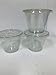 98sets Plastic Ultra Clear squat Cups with flat lids without x slotted is for Cupcake, icecream … (9oz dessert cup 98sets)