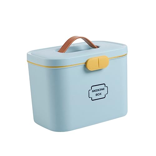 Trousse de secours familiale portable Healvian et boîte de rangement médicale pour urgences