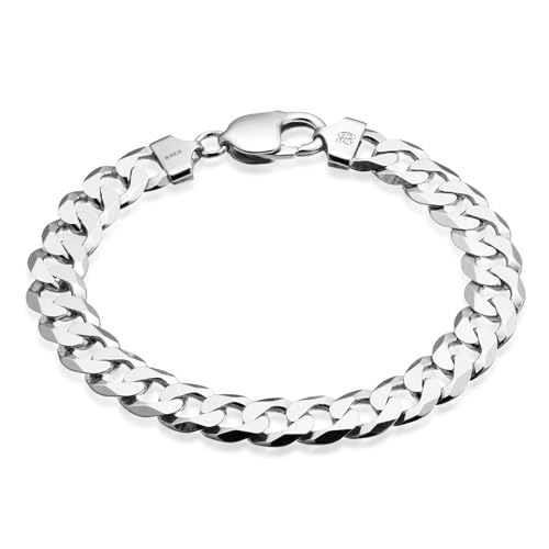 QUADRI - Elegante Bracciale Uomo Argento 925 con Catena Modello