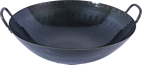 山田工業所 両手 中華鍋 57cm 業務用 鉄鍋 鉄打出片手中華鍋 001010