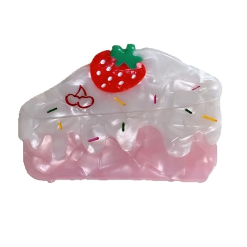 Pince à cheveux multi-usage en forme de gâteau crème avec forte prise en main idéale pour les femmes