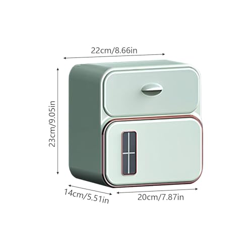 Dispensador de papel higiénico para baño y cajas de pañuelos de diseño moderno 3