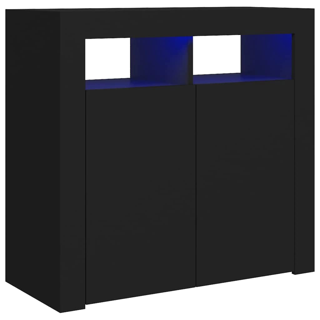 vidaXL Szafka z oświetleniem LED, biała, 115,5 x 30 x 75 cm