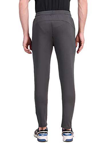 Image of FITINC Athleisure Track Pants for Men| Lycra Slim Fit Mens Dryfit Track Pant with Concealed Zipper Pockets | Quick Dry Pant Style Lower for Men for Home & Workout