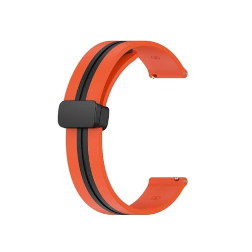 �V���J�Q���܂肽���݃o�b�N���o���h�ɓK������Garmin Forerunner 255 55 245 645/Vivoactive 4/Venu 2 Plus(Orange Black,22mm)
