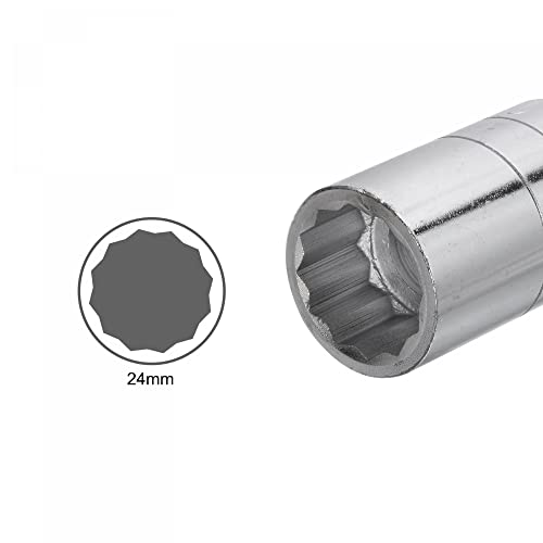 Sourcing map Bussola bassa da 24 mm a 12 punti