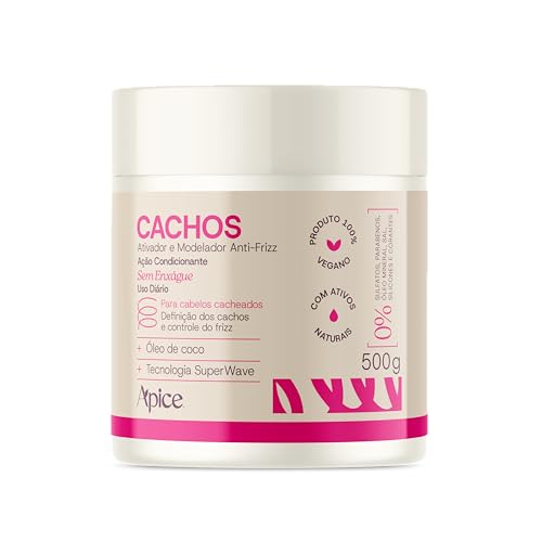 Ativador e Modelador Anti-frizz Cachos 500gr - Nova Fragrância