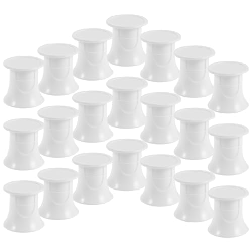 Cabilock Tapas Abatibles de Plástico para Pasta de Dientes, 50 Unidades, Tamaño Estándar 25 Mm, Cierre Hermético sin Derrames, Accesorio Práctico para Cuidado Bucal y Viaje