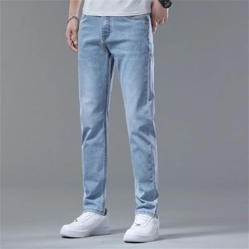 Men's Slim Jeans Spring Classic Cotton Denim Pants Regular Stretch Casual Straight Trousers Male2
