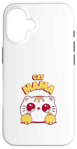 Cat Mama (�ʔ����Ă��킢���q�L�̃O���t�B�b�N) �X�}�z�P�[�X iPhone 16 �p
