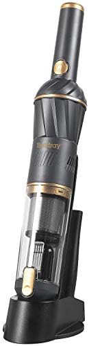Beldray BEL01096 AIRLITE Rechargeable Lightweight Handheld Vacuum, Countertop Storage Hand Vac, Charging Base, 11.1 V, 100 ml Capacity, HEPA Filter, Dual Speed, Car Cleaning, Graphite Special Edition