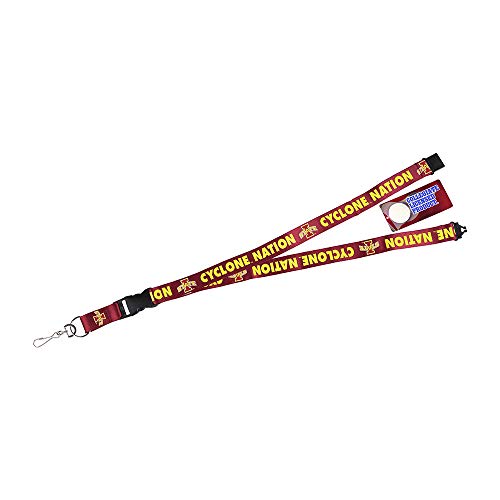 Pro Specialties Group NCAA Iowa State Cyclones Unisex Lanyard Cyclone Nation Red C, Red, One Size