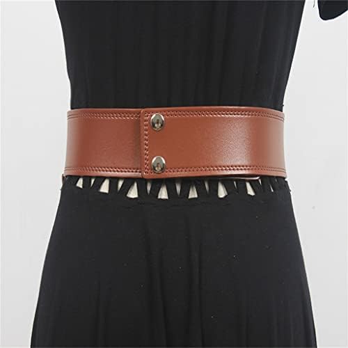 Faja Cinturón Ancho Elástico de Desgaste Exterior para Mujer con Traje de Abrigo Falda Cintura Cinturón Que Combina con Todo (Color : A, Size : 90.5cm)