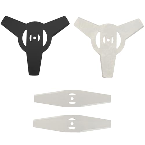 HUAREW 4 Pack Grass Trimmer Blade Heads Replacements, Cordless Electric