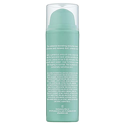 Urban Skin Rx Even Tone Smooth & Glow Enzyme Mask | Radiance-Boosting Mask Exfoliates And Cleanses Pores To Improve Uneven Skin Tone, Formulated With Glycolic And Lactic Acid And Vitamin C | 1.7 Oz #TOP7