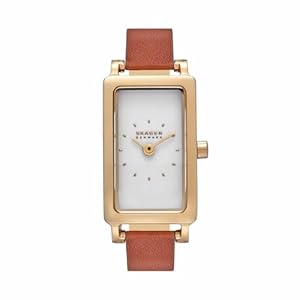 SKAGEN Hagen Watch for Women, Quartz Two Hand Movement with Stainless Steel or Leather Strap
