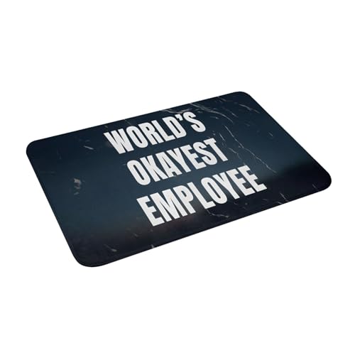 World's Okayest Employee Rugs Washable Cover Floor Rug Carpets Bathroom