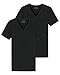 Produktbild Schiesser 95/5 V-Shirt 173982-4er Pack Black 8