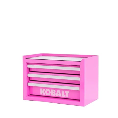 Mini 3-Drawer Hot Pink Steel Tool Box