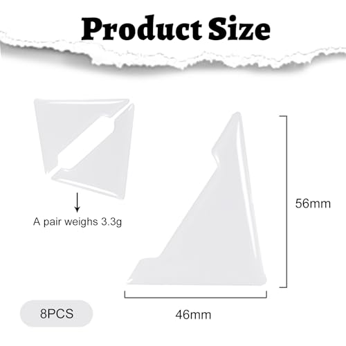 VYNZOR 8 Stück Car Door Protector Eckenschutz transparent, Autotür Kantenschutz gegen Parkrempler, Hochwertige Türkantenschutzfolien für Auto Fronttüren, Invisible Door Edge Guard Film