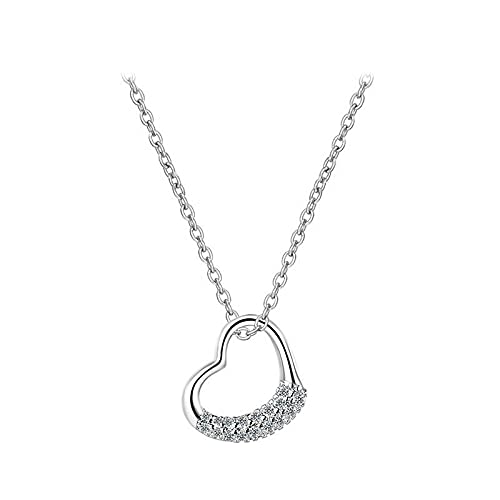 Collier pendentif pour femmes cœur doux, le parfait cadeau de rencontre romantique en argent 925